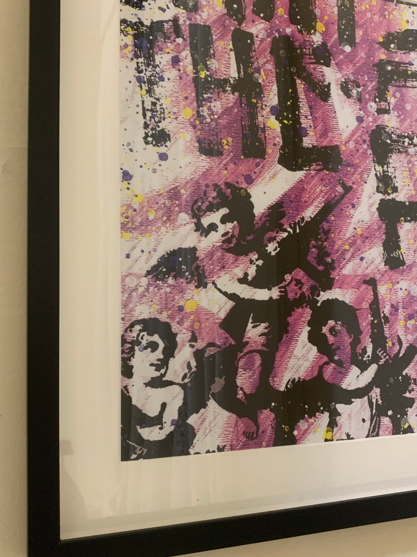 Quadro Putti Black/Pink